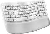Logitech Wave Keys for Mac tastatur Hjemme/kontor Bluetooth QWERTZ Tysk Hvid