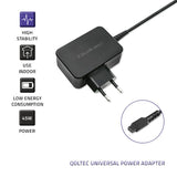 Qoltec 51025 strømadapter og vekselret Indendørs Sort