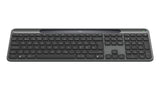 Logitech Signature Slim Solar+ K980 tastatur Universel RF trådløs + Bluetooth QWERTY Dansk, Finsk, Norsk, Svensk Grafit