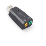 Gembird SC-USB2.0-01 kabel kønsskifter 2 x 3.5mm Sort
