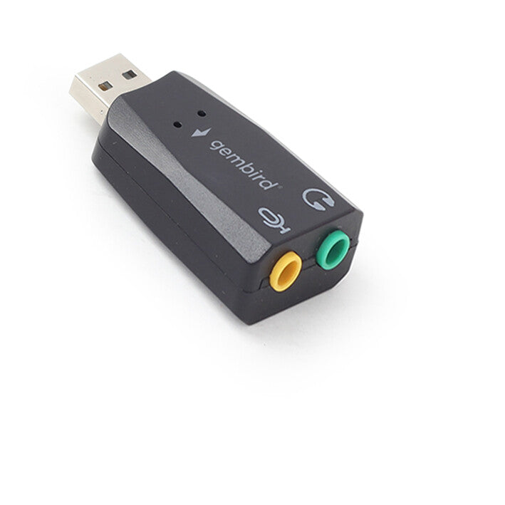 Gembird SC-USB2.0-01 kabel kønsskifter 2 x 3.5mm Sort