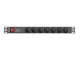 Lanberg PDU-07E-0200-BK overspændingsbeskytter Sort 7 AC stikkontakt(er) 220 - 250 V 2 m