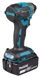 Makita DTD173RTJ elektrisk skruetrækker & slagbor 3600 rpm Sort, Blå
