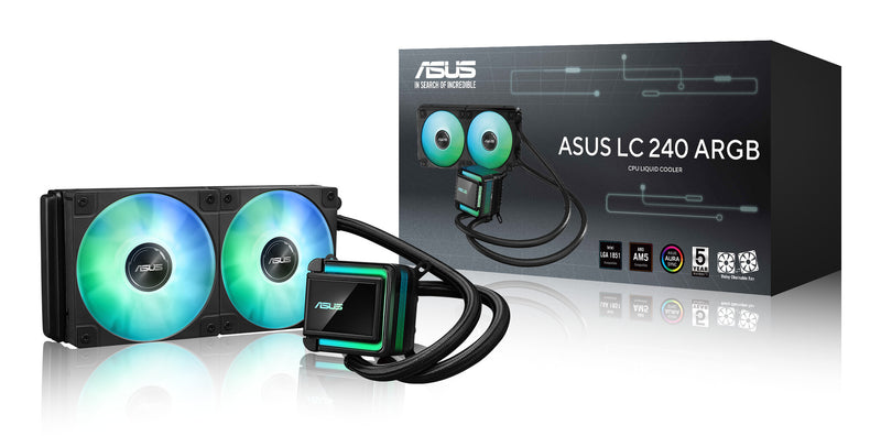 ASUS LC 240 ARGB Processor Alt-i-en væskekøler 12 cm Sort 1 stk