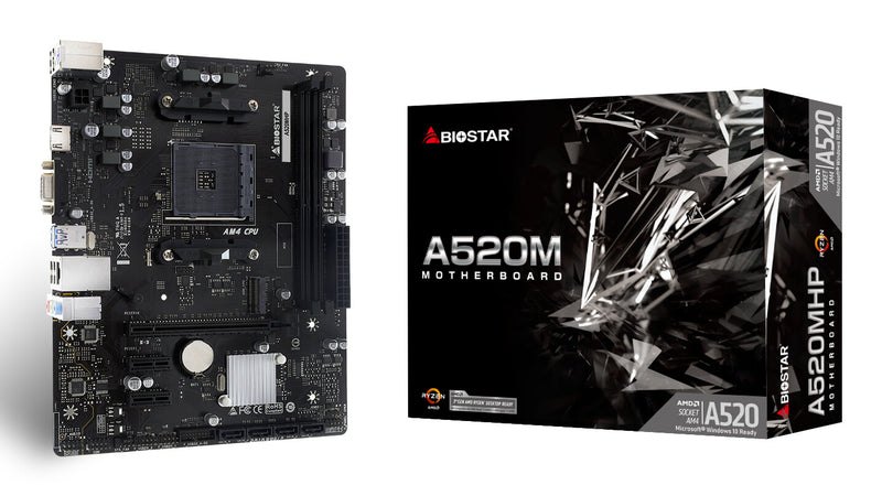 Biostar A520MHP bundkort AMD A520 Stik AM4 micro ATX