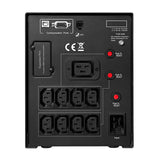 CyberPower PR2200ELCDSL UPS-enhed Interaktivt indgangsstik 2,2 kVA 1980 W 9 AC stikkontakt(er)