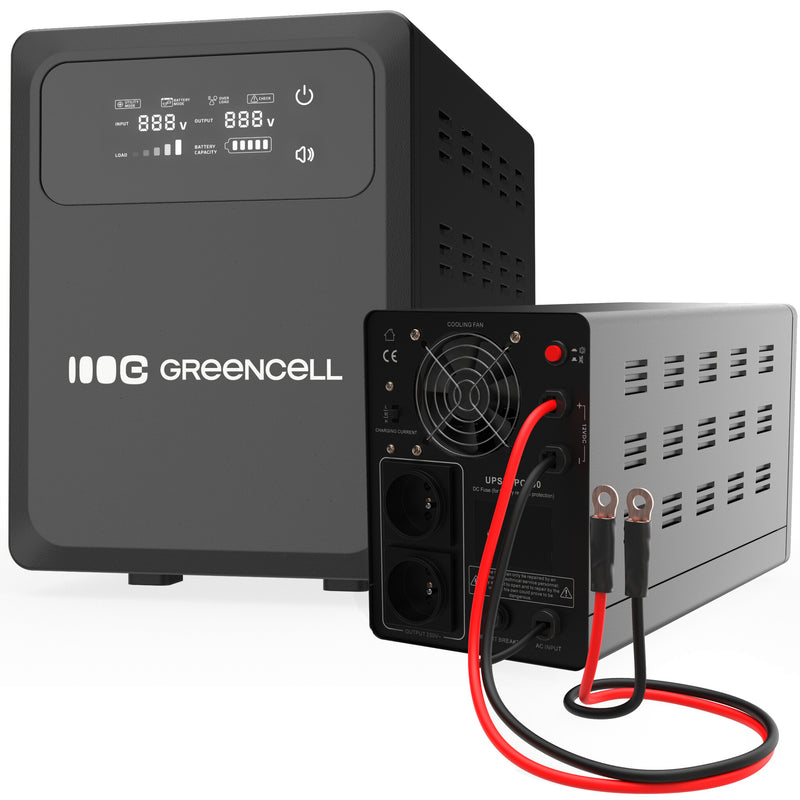 Green Cell UPSLPPC500 UPS-enhed Interaktivt indgangsstik 0,8 kVA 500 W
