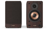 Sharp BOOKSHELF SPEAKERS 2-vejs Brun Kabel & trådløs 60 W
