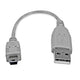 StarTech.com USB2HABM6IN USB-kabel USB 2.0 0,152 m USB A Mini-USB B 0,48 Gbit/sek. Grå
