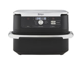Ninja AF500EU frituregryde Dobbelt 10,4 L Enkeltstående 2470 W Varmluftsteger Sort, Rustfrit stål
