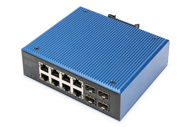 Digitus DN-651153 netværksswitch Ikke administreret Gigabit Ethernet (10/100/1000) Strøm over Ethernet (PoE) Sort, Blå