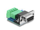 DeLOCK 91294 kabel kønsskifter D-Sub 9 4 pin terminal block Sort