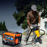 Extralink EX.30363 motor-generator 2800 W 15 L Naturgas, Flydende petroliumsgas (LPG), Benzin Sort, Orange