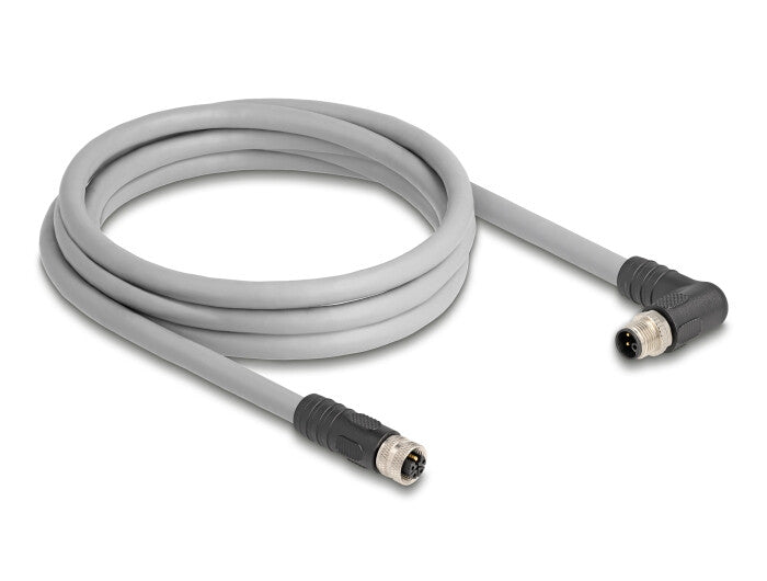 DeLOCK 80546 sensor- & aktuatorkabel 1 m RST M12 Grå