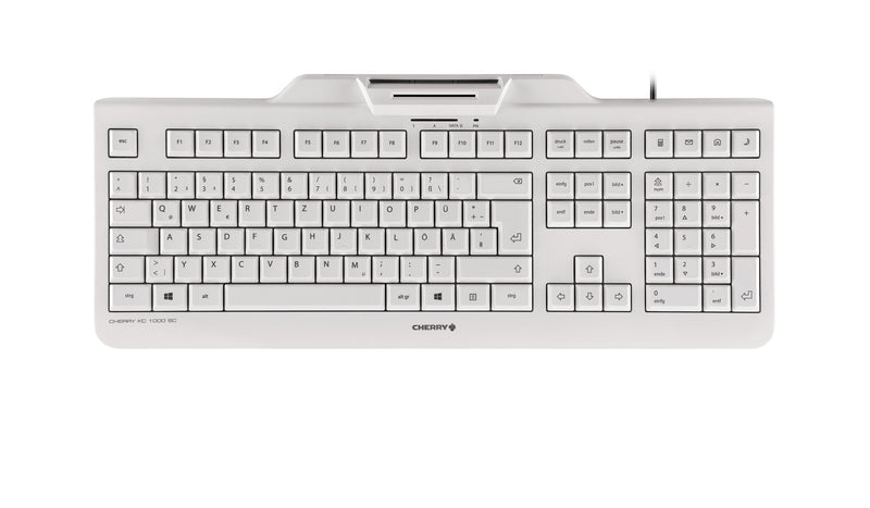 CHERRY KC 1000 SC tastatur Kontor USB QWERTY US engelsk Grå