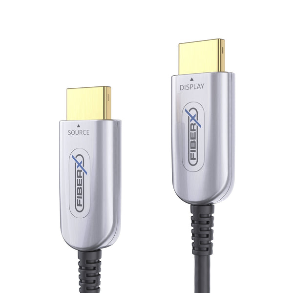 FiberX FX-I350-050 HDMI-kabel 50 m HDMI Type A (Standard) Sort, Sølv