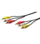 Goobay AVK 354-500 5.0m composite videokabel 5 m 3 x RCA