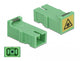 DeLOCK 85925 fiber adapter SC 4 stk Grøn