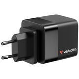 Verbatim GaN Charger 65W Universel Sort Vekselstrøm Hurtig opladning Indendørs