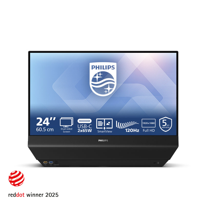 Philips 24B2D5300/00 computerskærm 60,5 cm (23.8") 1920 x 1080 pixel Fuld HD LCD Sort