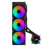 Lian Li GA II Hydroshift II LCD-C 360CL Processor Alt-i-en væskekøler 12 cm Sort 1 stk
