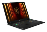 MSI Stealth 18 HX AI A2XWIG-042 Intel Core Ultra 9 275HX Laptop 45,7 cm (18") UHD+ 64 GB DDR5-SDRAM 2 TB SSD NVIDIA GeForce RTX 5080 Wi-Fi 7 (802.11be) Windows 11 Pro Sort