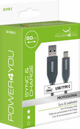 Schwaiger LK 050 C USB-kabel USB 3.2 Gen 2 (3.1 Gen 2) 0,5 m USB A USB C 5 Gbit/sek. Sort