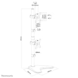 Neomounts FPMA-D550DDVBLACK skærmbeslag og -stativer 81,3 cm (32") Skrivebord Sort