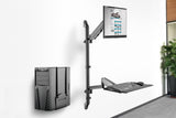 Digitus DA-90372 skærmbeslag og -stativer 81,3 cm (32") Skrivebord Sort