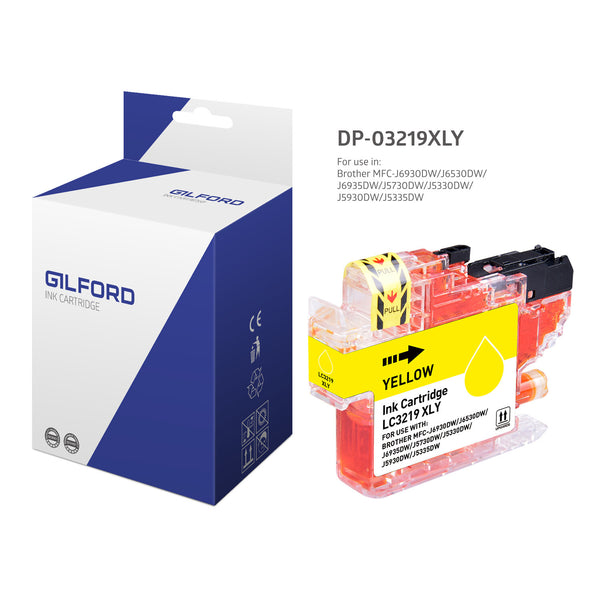 Gilford DP-03219XLY blækpatron 1 stk Kompatibel Højt (XL) udbytte Gul