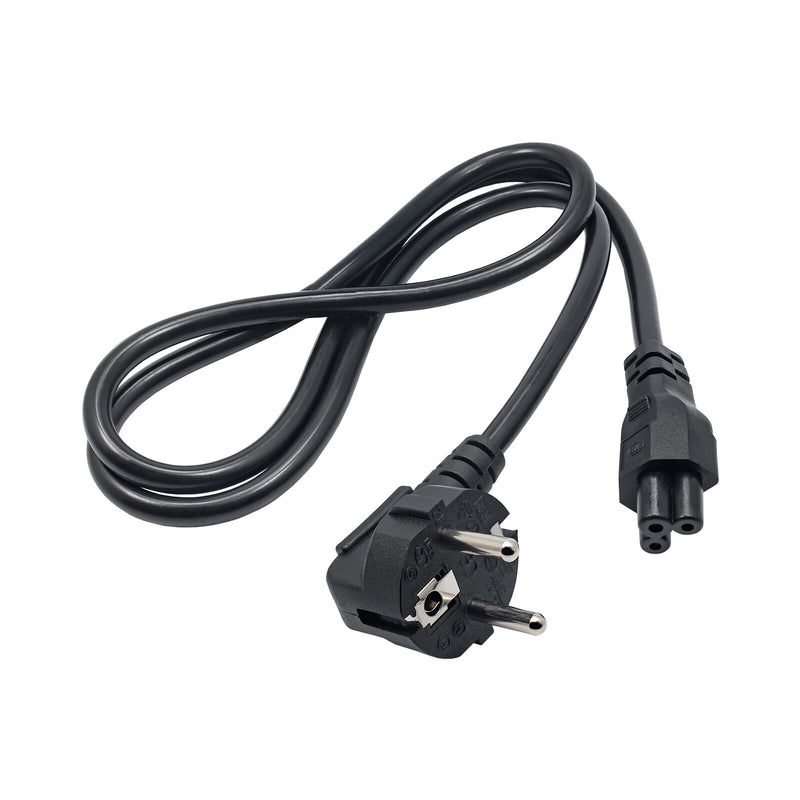 Akyga Cable power AK-NB-08A Hybrid standard C/E/F CEE 7/7 - Euro 3-Pin C5 IEC - Kabel - 1 m Sort CEE7/7 C5 forbinder