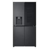 LG InstaView GMG960EVJE side-by-side køle-fryseskab Fritstående 638 L Sort