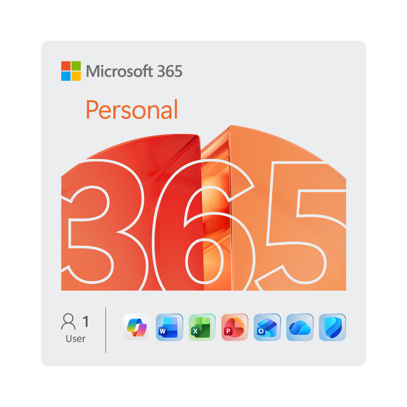 Microsoft Office 365 Personal Kontorpakke 1 licens(er) Flersproget 1 År
