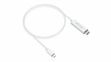 HYPER HD6007WHGL HDMI-kabel 2,5 m USB-C HDMI Type A (Standard) Hvid