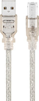 Goobay 68973 USB-kabel USB 2.0 3 m USB A USB B 0,48 Gbit/sek. Transparent