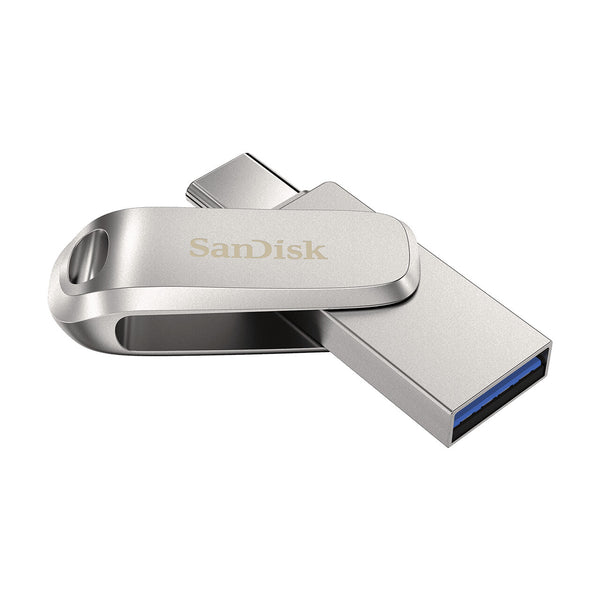 SanDisk Ultra Dual Drive Luxe USB-nøgle 64 GB USB Type-A / USB Type-C 3.2 Gen 1 (3.1 Gen 1) Rustfrit stål