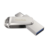 SanDisk Ultra Dual Drive Luxe USB-nøgle 128 GB USB Type-A / USB Type-C 3.2 Gen 1 (3.1 Gen 1) Rustfrit stål