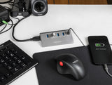 DeLOCK 64182 interface hub USB 3.2 Gen 2 (3.1 Gen 2) Type-A 10 Mbit/s Grå