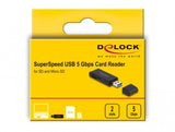DeLOCK 91002 kortlæser USB Sort