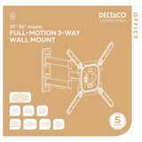 Deltaco ARM-0257-B tv-beslag 60,1 m (2365") Sort