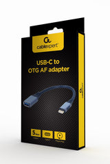 Gembird A-USB3C-OTGAF-01 USB-kabel USB 3.2 Gen 1 (3.1 Gen 1) 0,15 m USB C USB A 5 Gbit/sek. Grå
