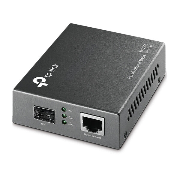TP-Link Omada MC220L netværksomformer til medie 1000 Mbit/s Multitilstand, Enkeltilstand Sort