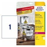 Avery L4775-8 print etiket Hvid Selvklæbende printeretiket
