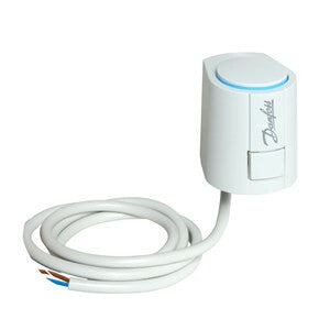 Danfoss ABN-FBH 230V NC elektrisk aktuator IP54 Hvid
