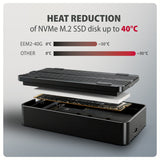 Axagon EEM2-40G drevkabinet SSD kabinet Sort M.2