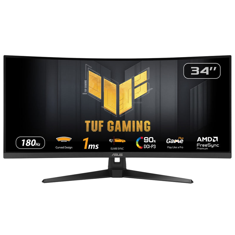 ASUS TUF Gaming VG34VQ3B computerskærm 86,4 cm (34") 3440 x 1440 pixel UltraWide Quad HD LED Sort