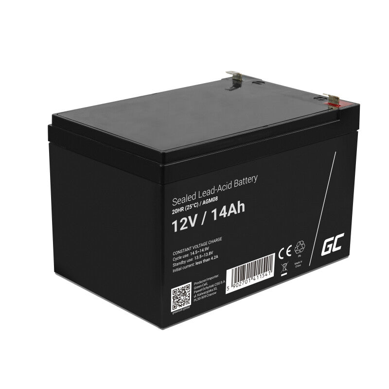 Green Cell AGM08 genopladeligt batteri Blybatterier (VRLA) 14000 mAh 12 V