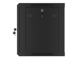 Lanberg WF01-6409-00B stativ 9U Vægmonteret stativ Sort