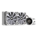 Sharkoon S80 RGB Computerkabinet, Processor Alt-i-en væskekøler 12 cm Hvid 1 stk