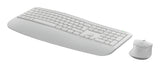Logitech Signature Comfort Plus Combo MK880 tastatur Mus inkluderet Universel RF trådløs + Bluetooth QWERTY Engelsk Hvid